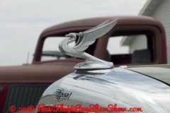 Detail of antique car at Country Classic Cars in Staunton, Illin